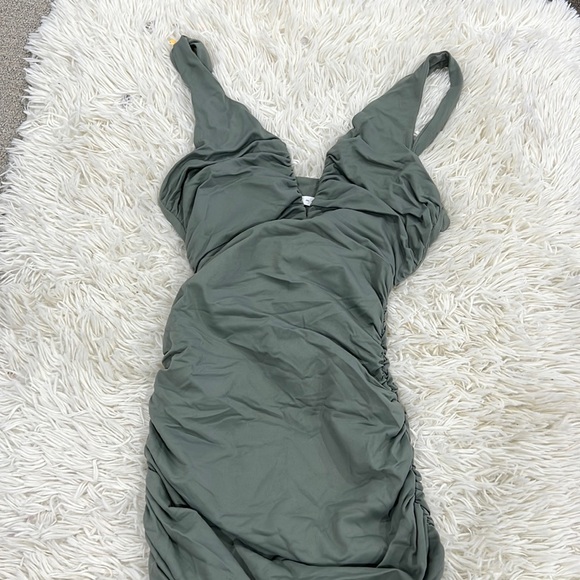 SUSANA MONACO  Stretch Jersey Body-Con Minidress - Slate - Picture 3 of 8